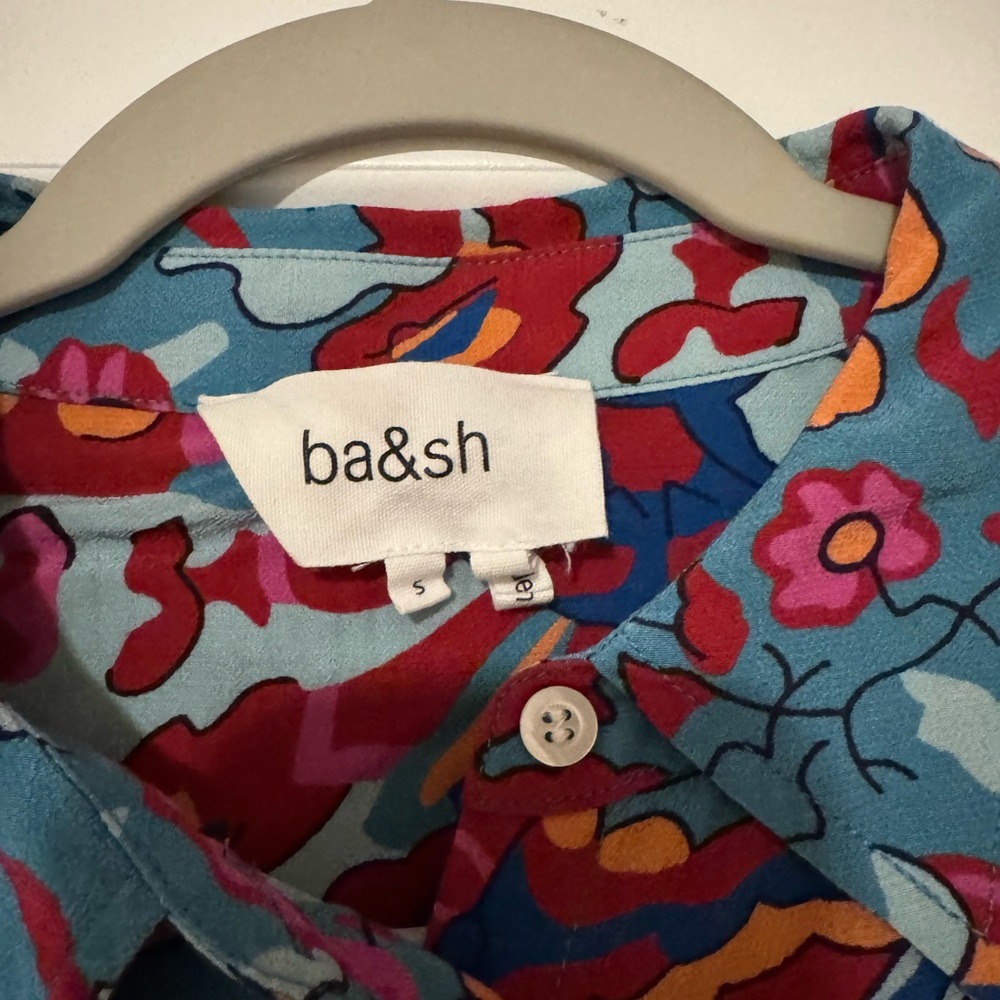 Ba&Sh Bash Multicolor Patterned Cropped Top Blous… - image 4